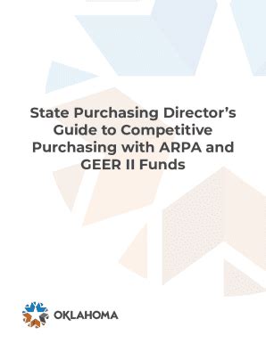 Fillable Online Guide To Arpa State Purchasing Director S Guide To