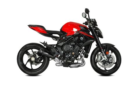 Échappement non homologué Mivv X M5 en acier noir pour MV AGUSTA