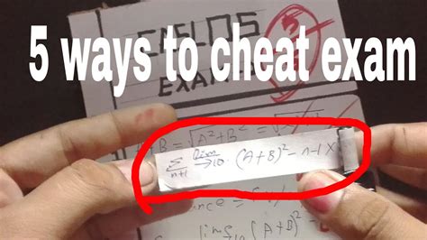 5 Ways To Cheat Exam Youtube