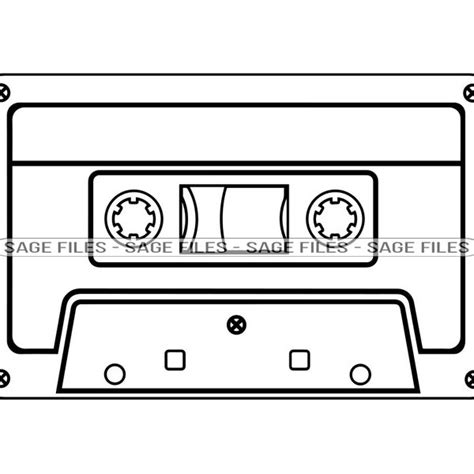 Cassette Tape Outline Png - Etsy