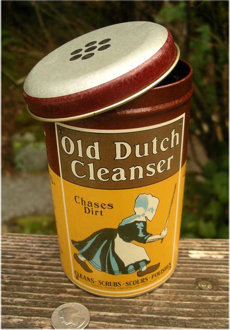 Vintage Old Dutch Cleanser Tin Decorative Collectible Advertising