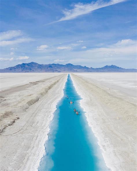 Bonneville Salt Flats Utah United States 旅行の行き先 行ってみたい場所 塩湖