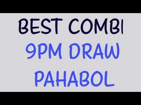 Pahabol Pm Draw Best Combi Dlotto Pcso Stl Swertres Youtube