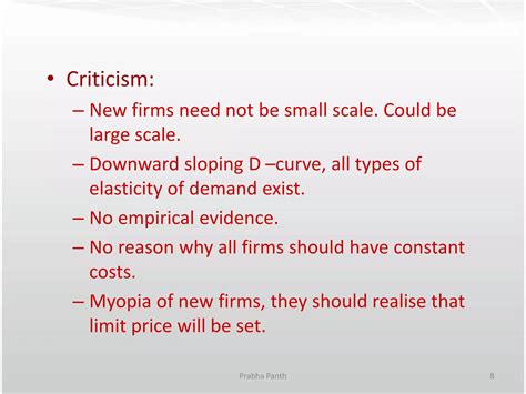 Sylos labini’s model of limit pricing | PPSX