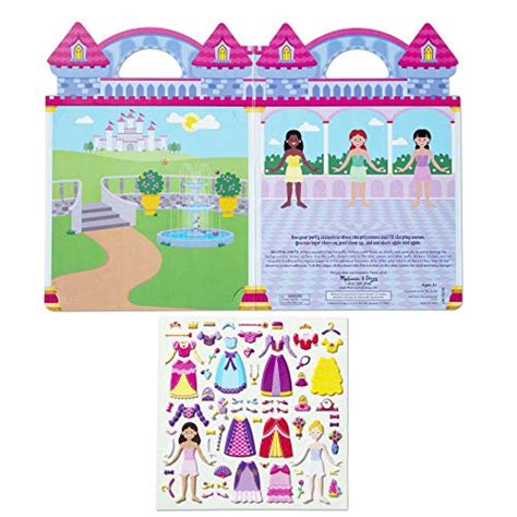 Melissa And Doug Puffy Sticker Set De Jeu Princesse Livre D Activit S