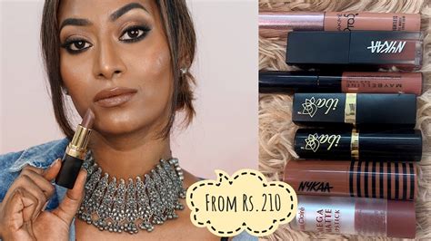 NUDE LIPSTICKS For Dusky Deep Dark Indian Skintone Starting From Rs