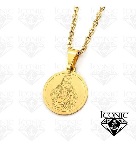 Cadena Corazon De Jesus Acero Iconic Store Cuotas Sin Inter S