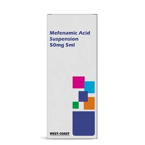 Pharmaceutical Syrup Mefenamic Acid Oral Suspension 50 Mg For Clinical