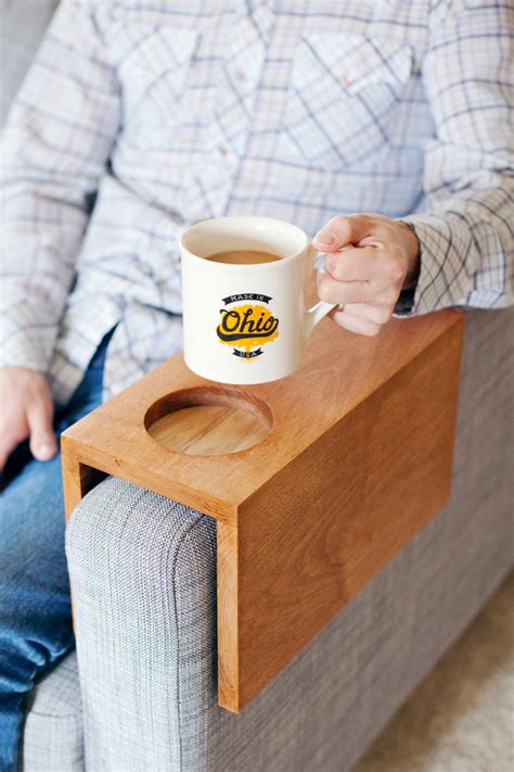 Wooden Sofa Sleeve with Cup Holder - A Beautiful Mess