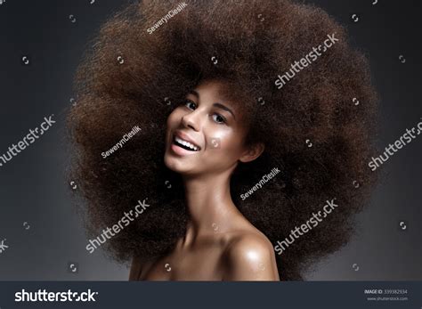 Beautiful Portrait African American Black Smiling Stock Photo 339382934 ...