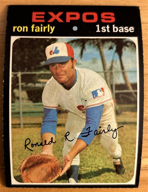 1971 Topps Ron Fairly Baseball Card 315 Expos First Base Low Grade EBay