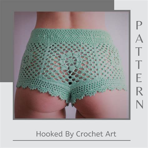 Crochet Shorts Pattern Beach Shorts Summer Shorts Bikini Etsy