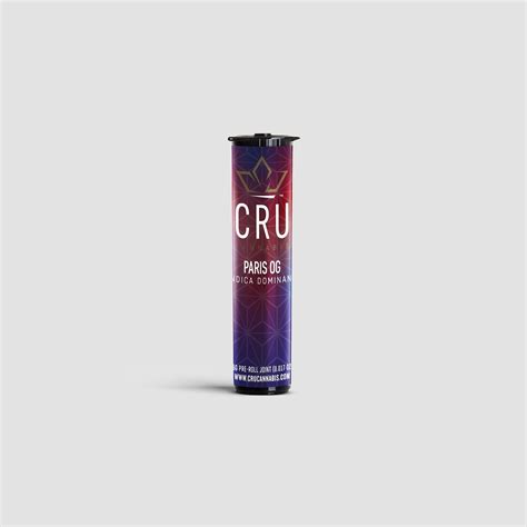 Cru Cannabis Paris Og 0 5g Indica Pre Roll Leafly