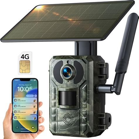 G Cellular Trail Cameras Solar Trail Camera K Mp Game Hunting