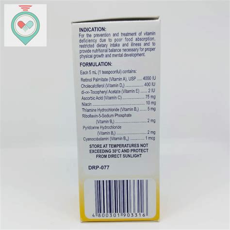 Multilem Multivitamins Syrup 120ml Lazada Ph