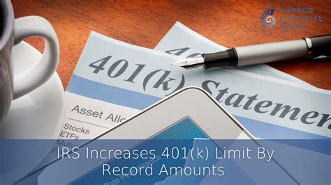 Irs Increases K Limit By Record Amounts Harbor Financial Group Llc