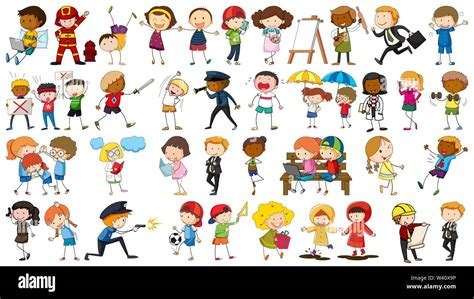 Set of simple characters illustration Stock Vector Image & Art - Alamy