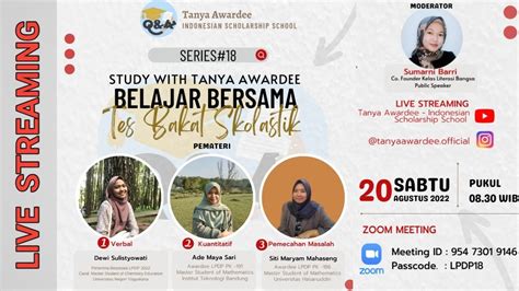 Series Pembahasan Tbs Lpdp Gelombang Bersama Awardee Youtube