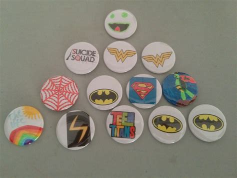 7415ish — The Kids Made Superhero Buttons In Comic Book