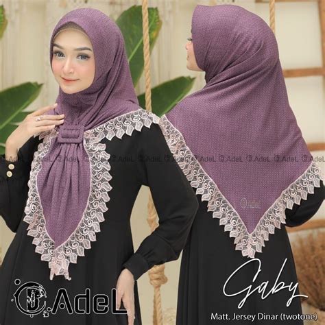 Jual Jilbab Khimar Instan Simple Gaby Ori Adel Hijab Shopee Indonesia