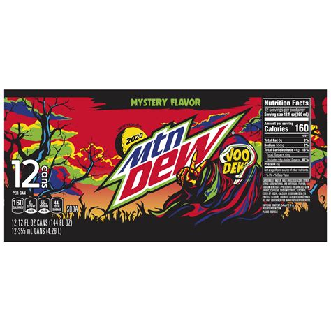 Mountain Dew Limited Edition Voodew Mystery Flavor Soda Smartlabel