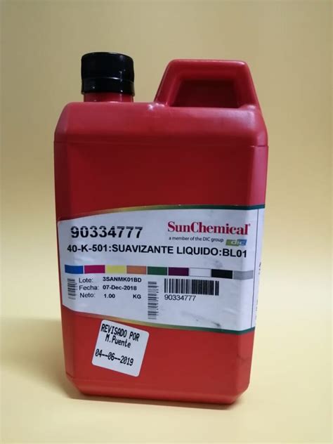 Suavizante Liquido Para Tintas Kg Senu Y Cia Ltda