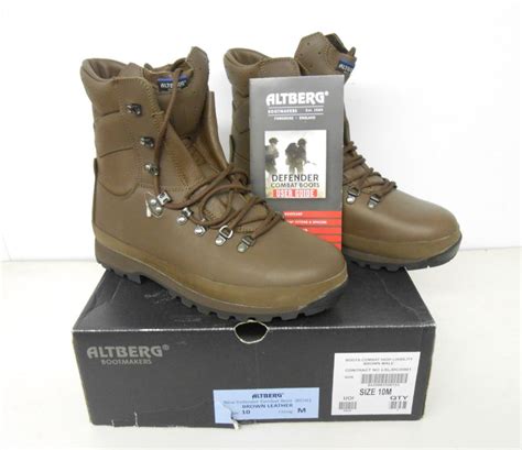 Altberg Defender British Army Combat Boots High Liability Male Size 10m