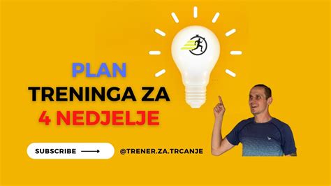 Plan treninga za 4 NEDjELjE trčanje polumaraton trener za trčanje