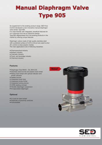 Point Of Use Valves T Valves In Investment Cast Sed Flow Control Gmbh Pdf Catalogs