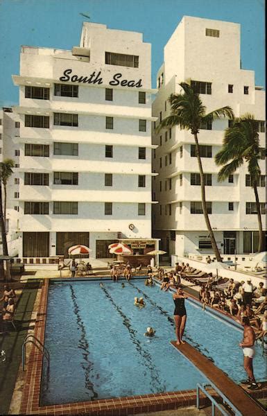 South Seas Hotel Miami Beach, FL Postcard