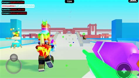 Playing Big Paint Ball In Roblox Youtube