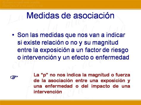 Medidas de asociación en epidemiología