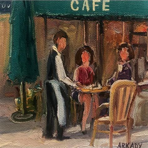 Peinture Caf Par Arkady Carr D Artistes