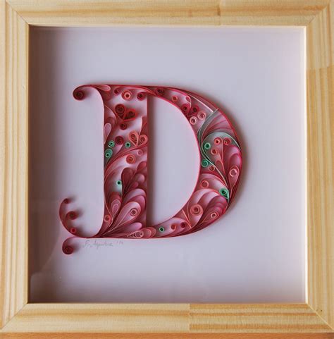 Cuadro Letra D Paper Quilling Cards Quilling Letters Origami And