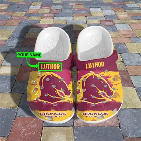 Custom Brisbane Broncos NRL Crocs RobinPlaceFabrics