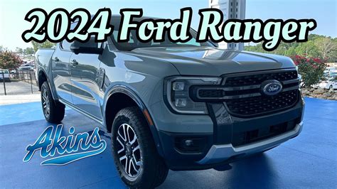 The NEW 2024 Ford Ranger Lariat Sport Cactus Gray First Look YouTube