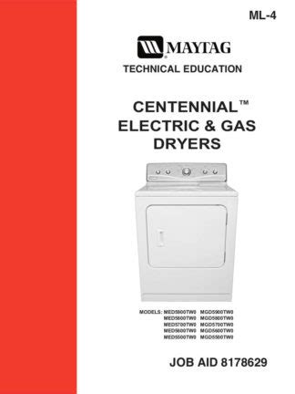 Maytag Dryer Service Manuals