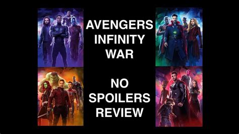 Avengers Infinity War Movie Review NO SPOILERS YouTube