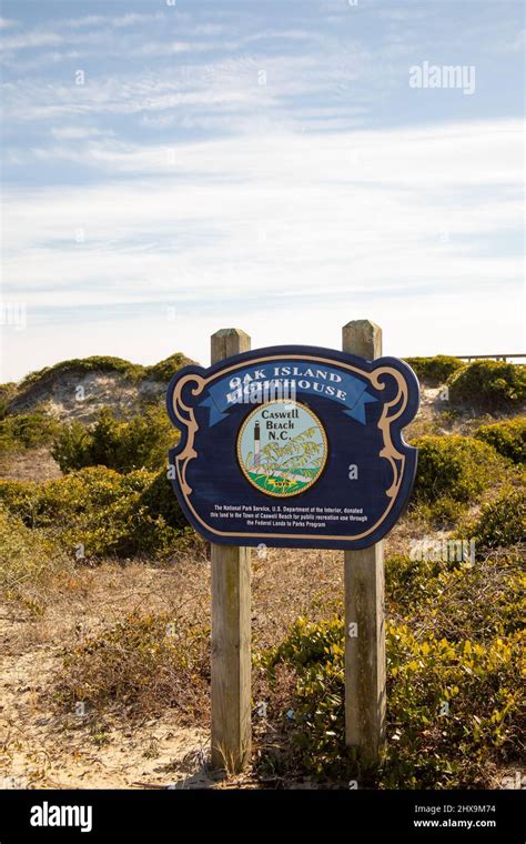 Caswell Beach, North Carolina, USA - February 15, 2022 : Oak Island ...