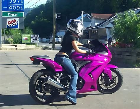 Hot Pink Honda Motorcycle