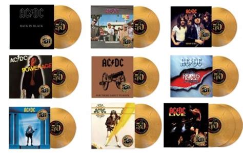 Acdc 10 Lp Gold Nugget 50th Anniversary Vinyl Collection New Album