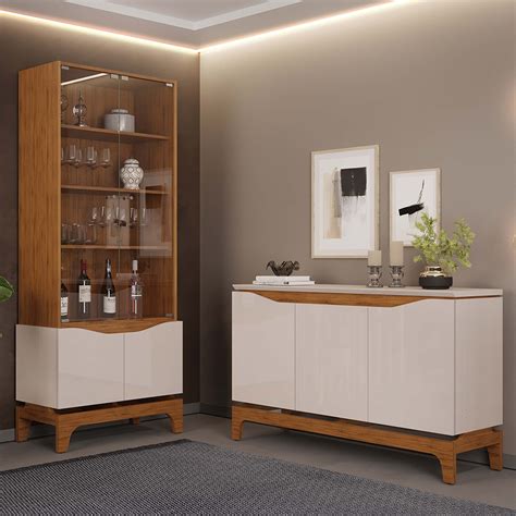 Modelos De Aparadores Para Sala De Jantar - Aparador Buffet Para Sala de Jantar 3 Portas 139cm Clarice D05 Freijó ...