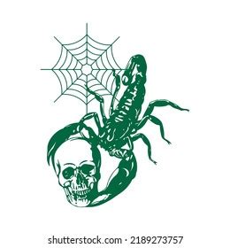 Vector Illustration Scorpion Skull Stock Vector (Royalty Free ...