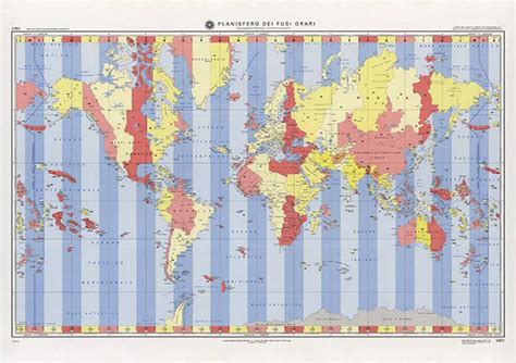 Cartina Mondo E Fusi Orari