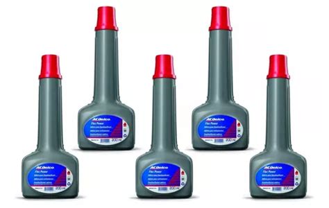 Kit 5 Aditivo Combustível Flexpower Ac Delco 200ml Acdelco