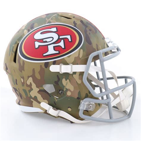 Christian Mccaffrey Signed Ers Full Size Camo Alternate Speed Helmet