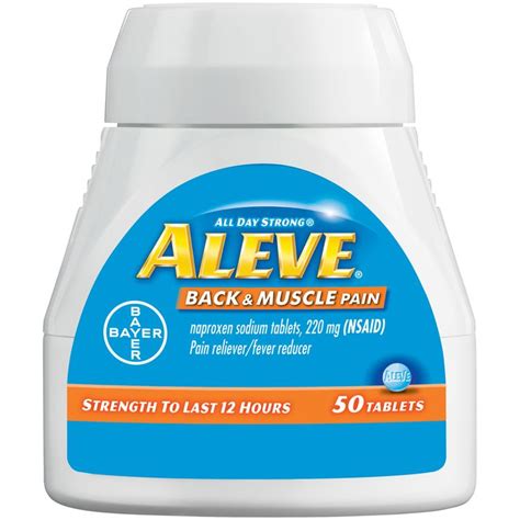 Bayer Aleve® All Day Strong® Back And Muscle Pain Naproxen Sodium Tablets