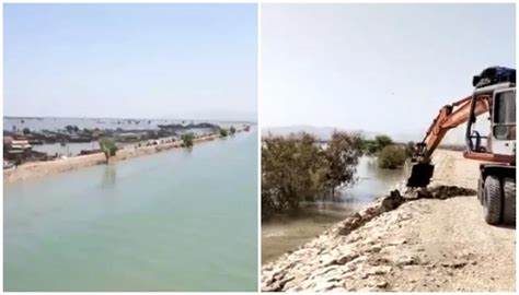 Water Levels Remain High At Manchar Lake Breaches Made At Two More Sites