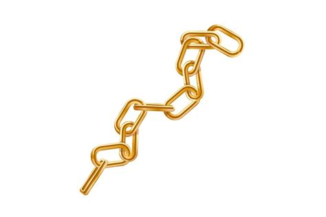 gold chain cartoon vector illustration (2231440)