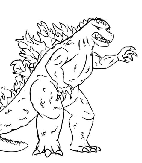 Desenhos De Godzilla Para Colorir Pintar E Imprimir Colorironline